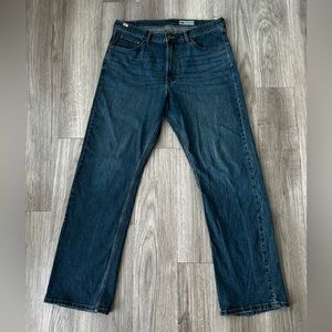 Old Navy straight leg men’s jeans 34x32 dark wash gently used